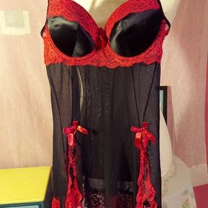 Sexy Red & Black Lingerie size Medium